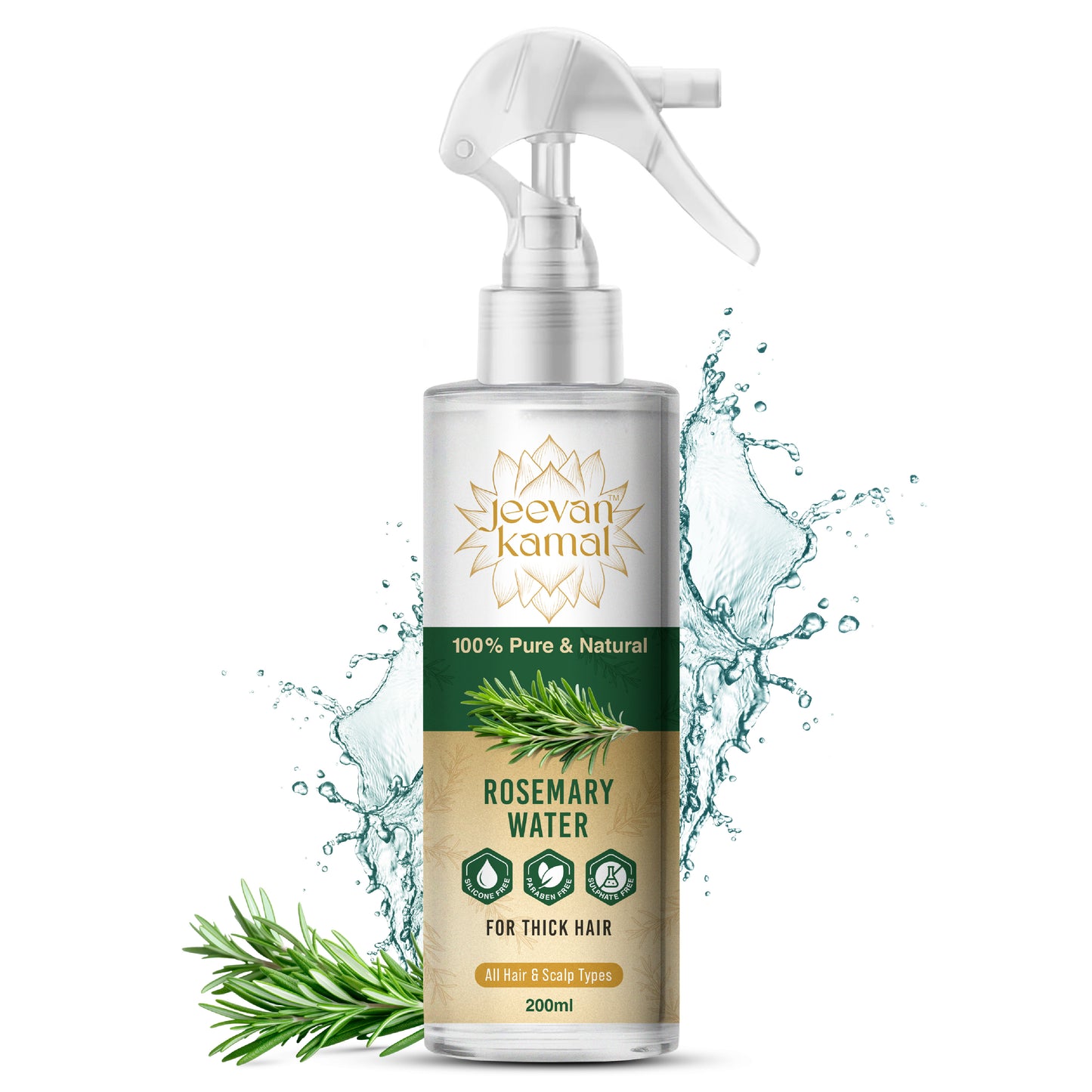 Rosemary Water 100% Organic | Hair Spray For Growth